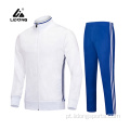 Terno de futebol personalizado Menino Men Men Zip Tracksuits